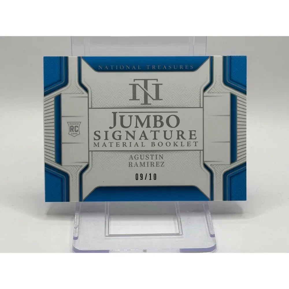 2025 National Treasures Agustin Ramirez Rookie Gold Patch Auto Booklet 9/10 SSP